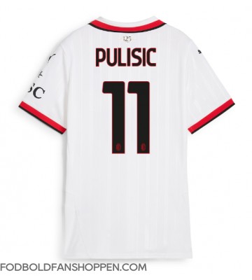 AC Milan Christian Pulisic #11 Udebanetrøje Dame 2024-25 Kortærmet
